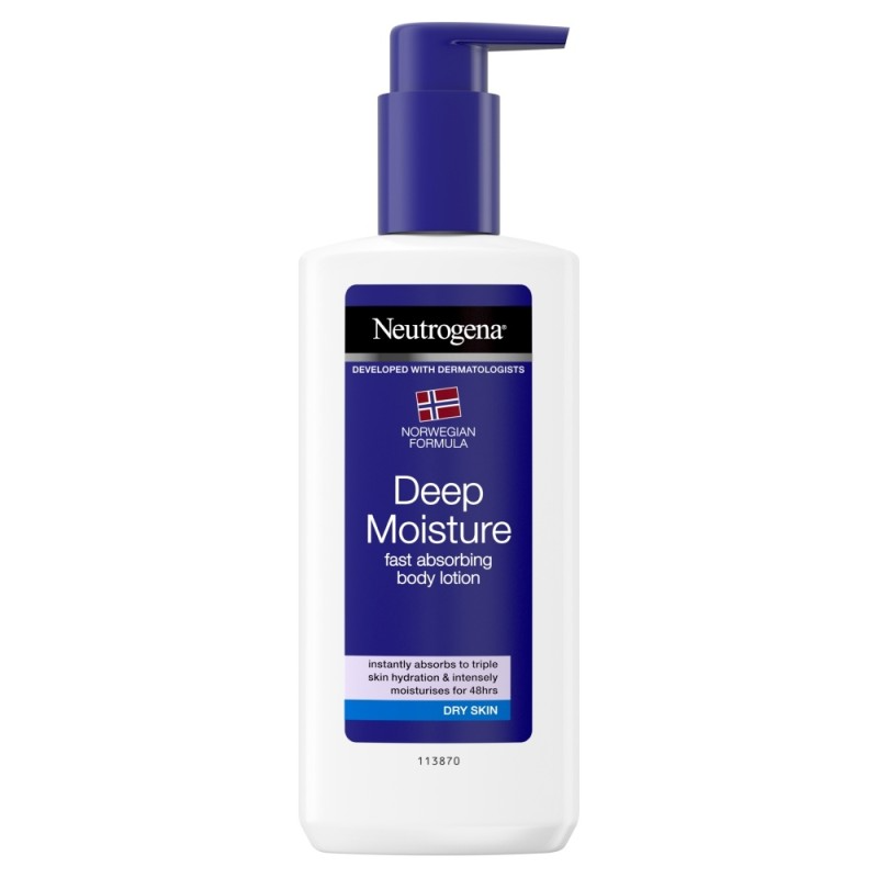 neutrogena Deep Moisture Fast Absorbing Body Lotion