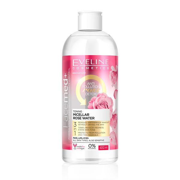 EVELINE Facemed+ Toning Micellar Rose Water
