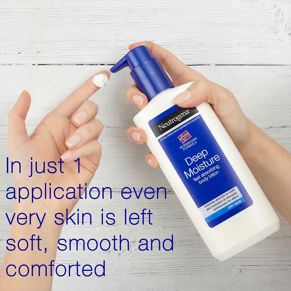 neutrogena Deep Moisture Fast Absorbing Body Lotion