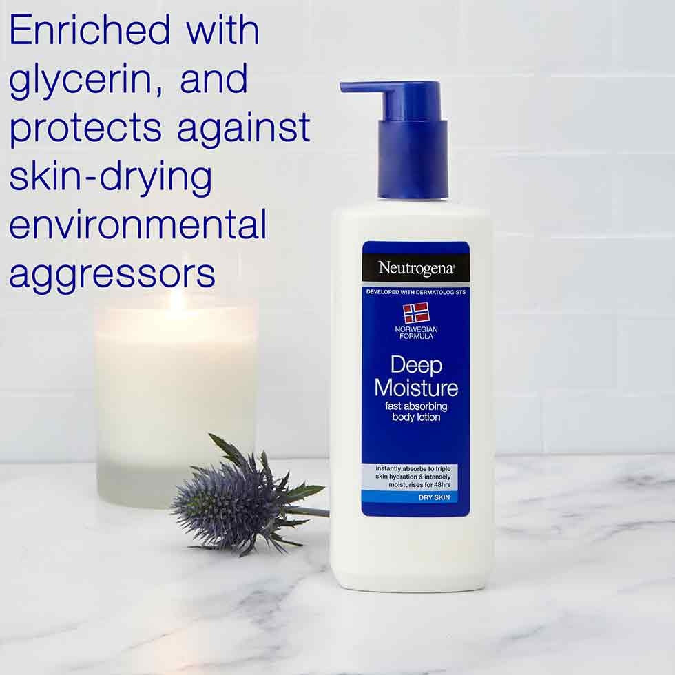 neutrogena Deep Moisture Fast Absorbing Body Lotion