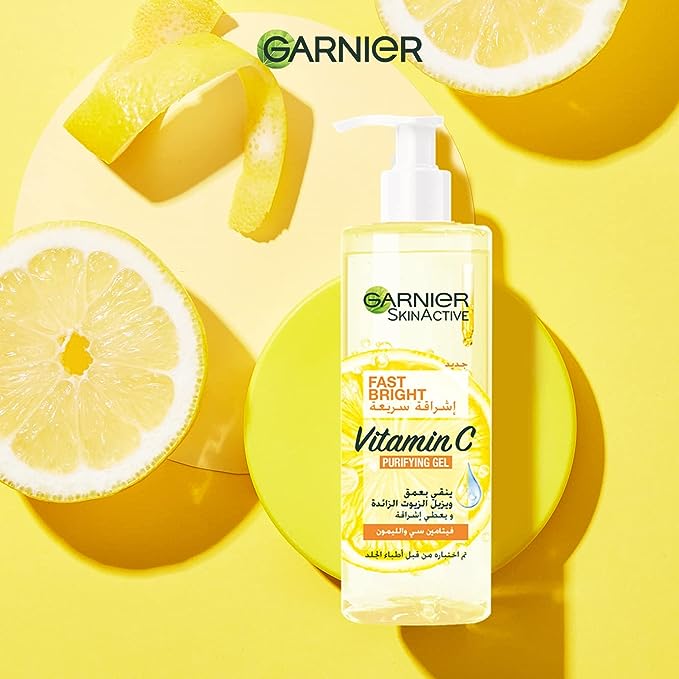 Garnier Skinactive Fast Bright Vitamin C Purifying Gel Wash