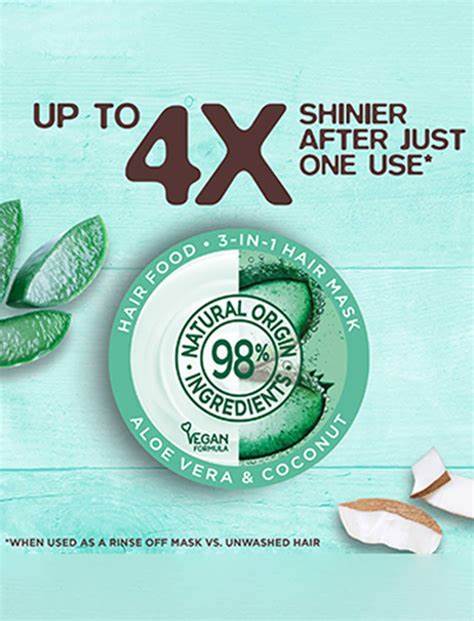 Garnier Ultra Doux Moisturising Aloe Vera 3-in-1 Hair Food For Normal Hair