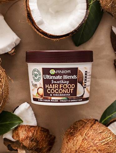 Garnier Ultra Doux Smoothing Coconut 3-in-1 Hair Food For Frizzy Hair