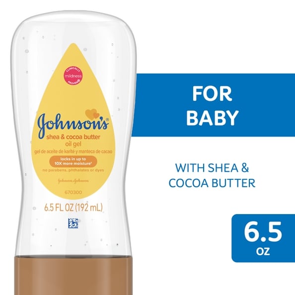 Johnson's Baby Oil Gel Enriched With Shea And Cocoa Butter