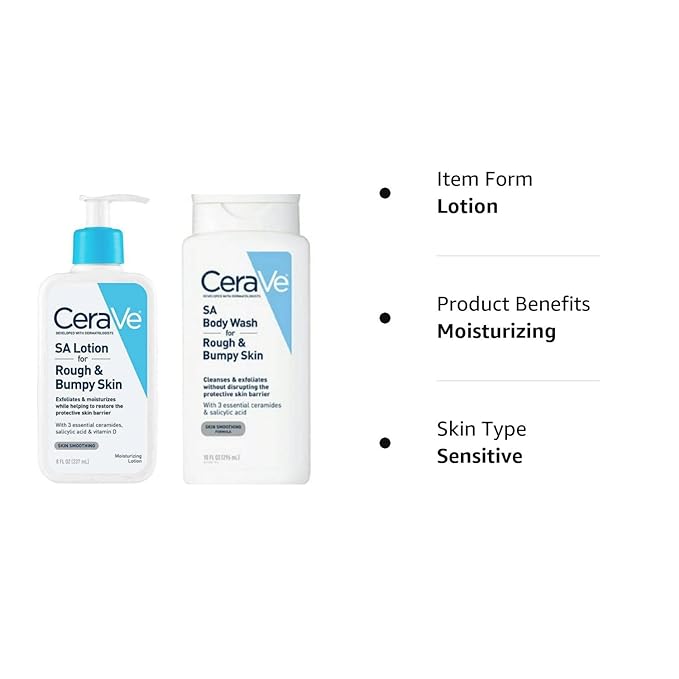 Cerave SA Body Wash for Rough & Bumpy Skin