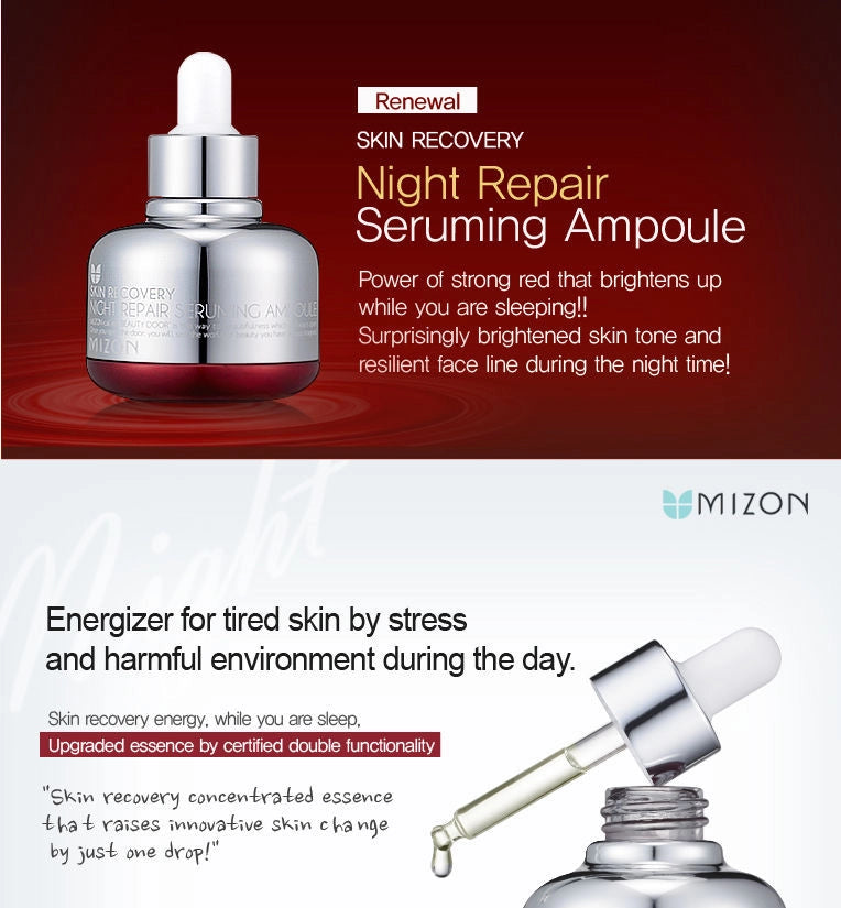 Mizon Night Repair Seruming Ampoule