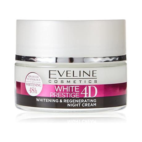 EVELINE Cosmetics White Prestige 4D کرێمی شەوانە سپیکەرەوەی چڕ 