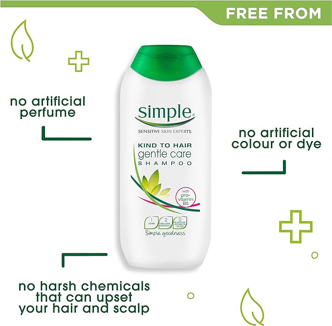 Simple Gentle Care with pro-vitamin B5 Shampoo for dry, sensitive scalp