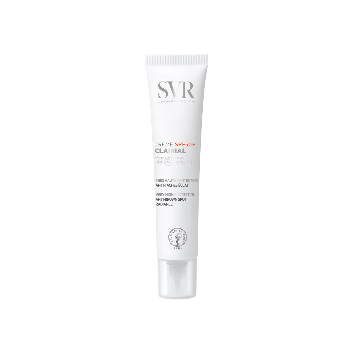 کرێمی SVR Clairial SPF 50+ دژە پەڵەی تاریکی درەوشاوەیی