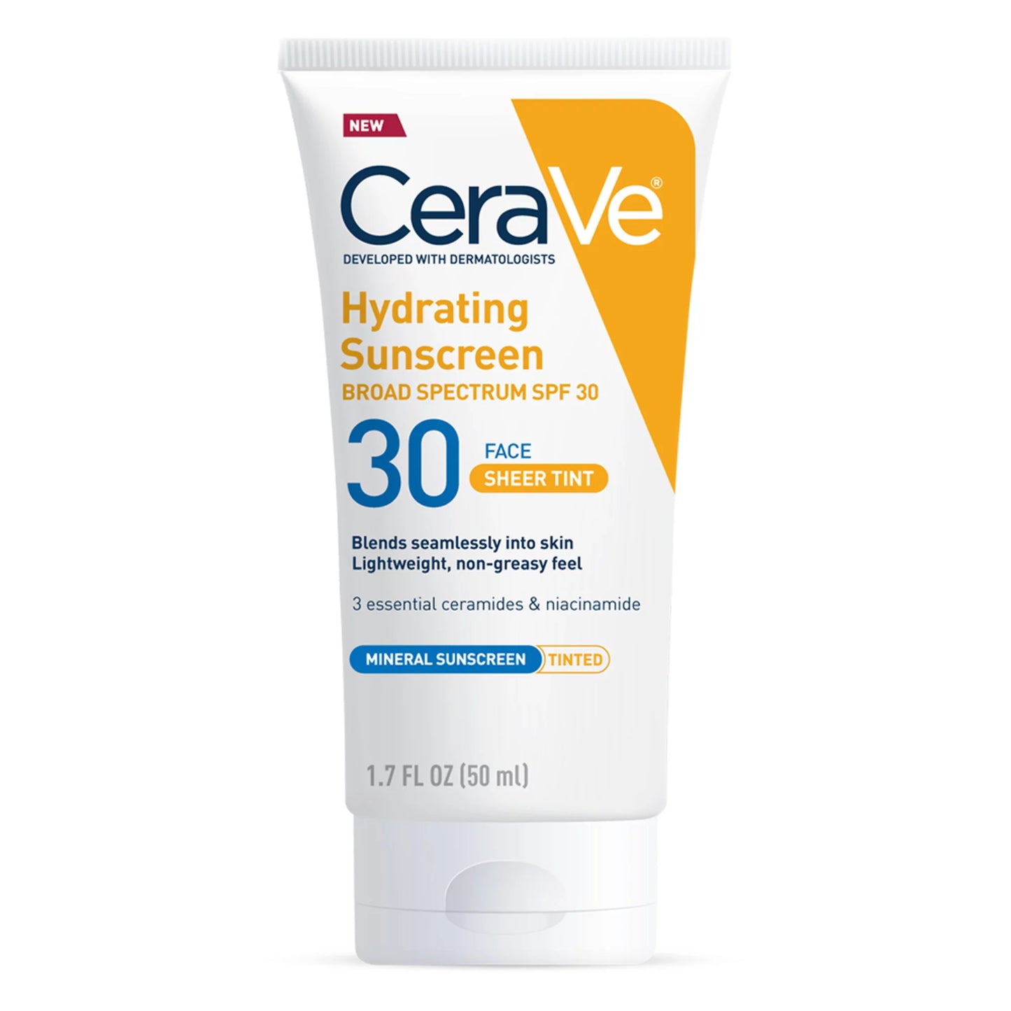 دژەخۆری کانزایی شێدارکەرەوەی CeraVe SPF 30 