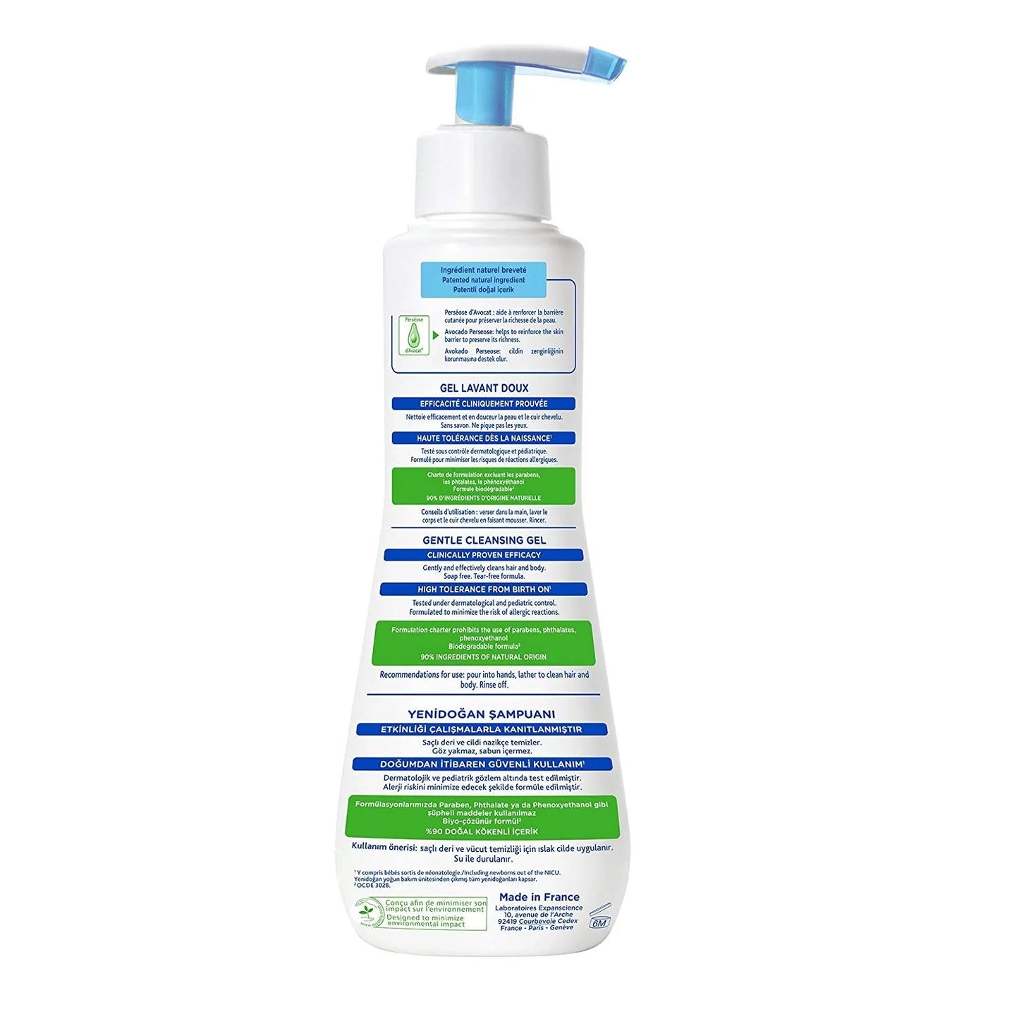 mustela جێڵی پاککەرەوەی نەرم