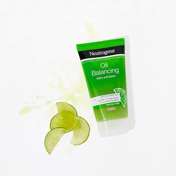 Neutrogena Oil Balancing daily exfoliator with lime & Aloe Vera