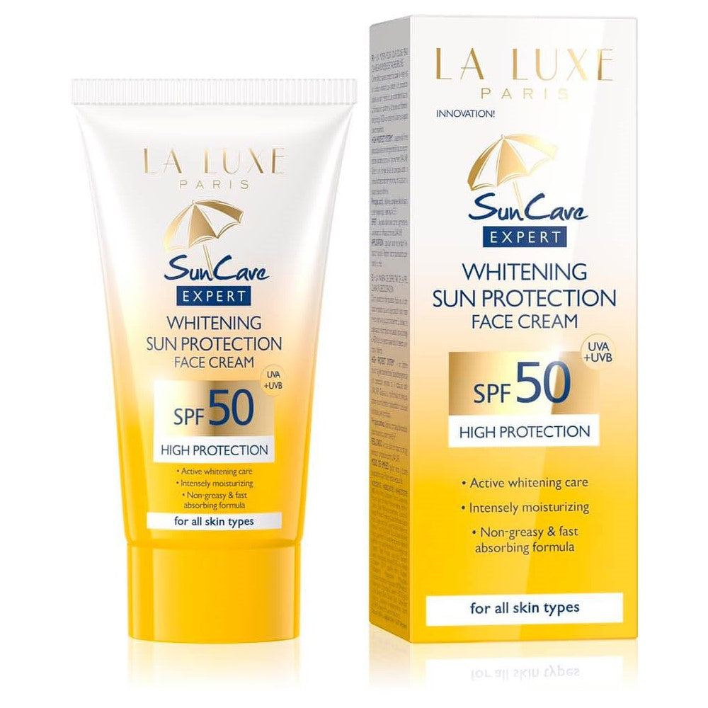 کرێمی خۆری سپیکردنەوەی لا لوکس پاریس سەن کەیر بۆ دەموچاو SPF50 