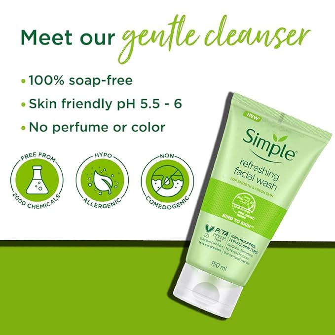 Simple Kind to Skin Refreshing Facial Gel Wash