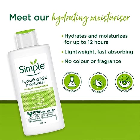 Simple Hydrating Light Moisturiser 125 ml