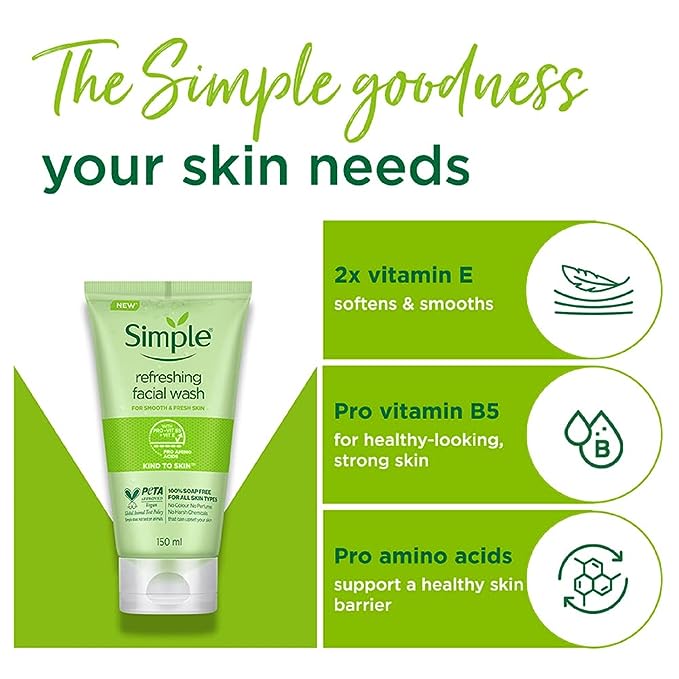 Simple Kind to Skin Refreshing Facial Gel Wash