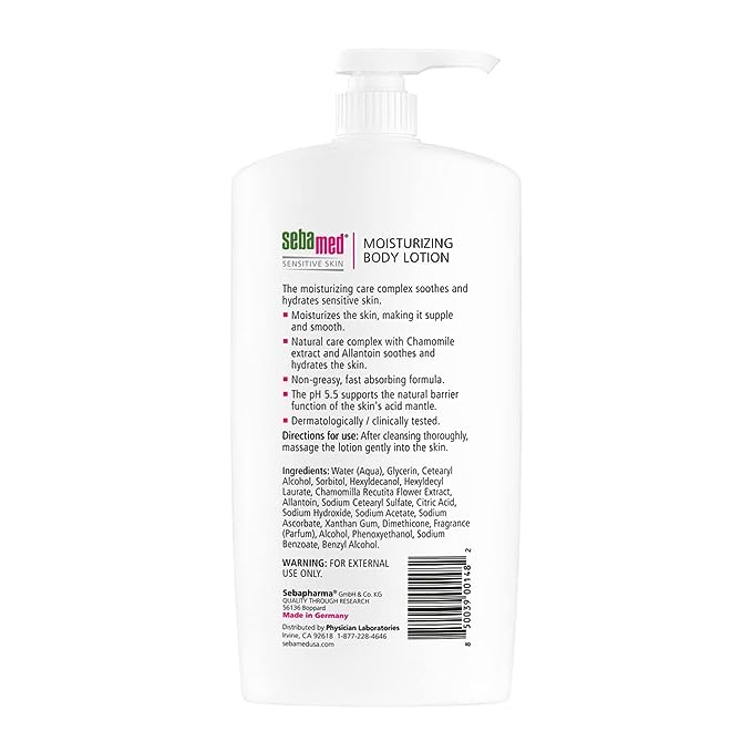 Sebamed Moisturizing Body Lotion For Sensitive Normal To Oily Skin