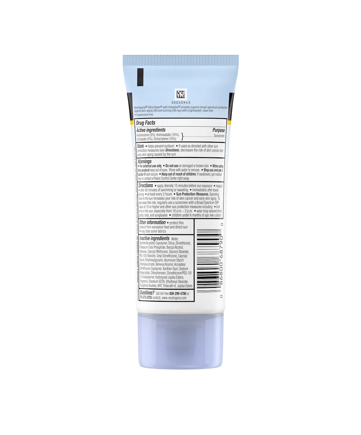 Neutrogena Ultra Sheer Dry-Touch Sunscreen Lotion, Broad Spectrum SPF 55 UVA/UVB Protection