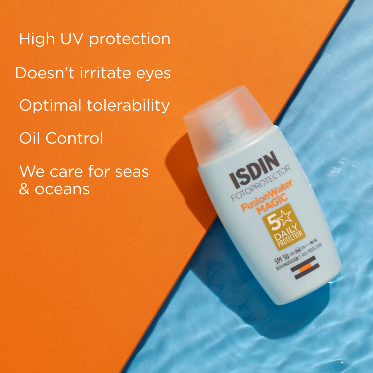 HTDERM فۆتۆپڕۆتێکتەر ئاوی فیوژن SPF50