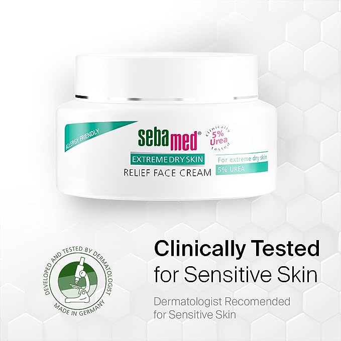 SEBAMED کرێمی دەموچاو ڕزگارکەری پێست وشکی زۆر %5 یوریا