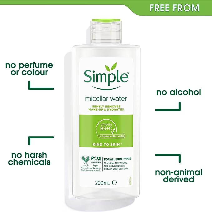 Simple Micellar Water Kind to Skin