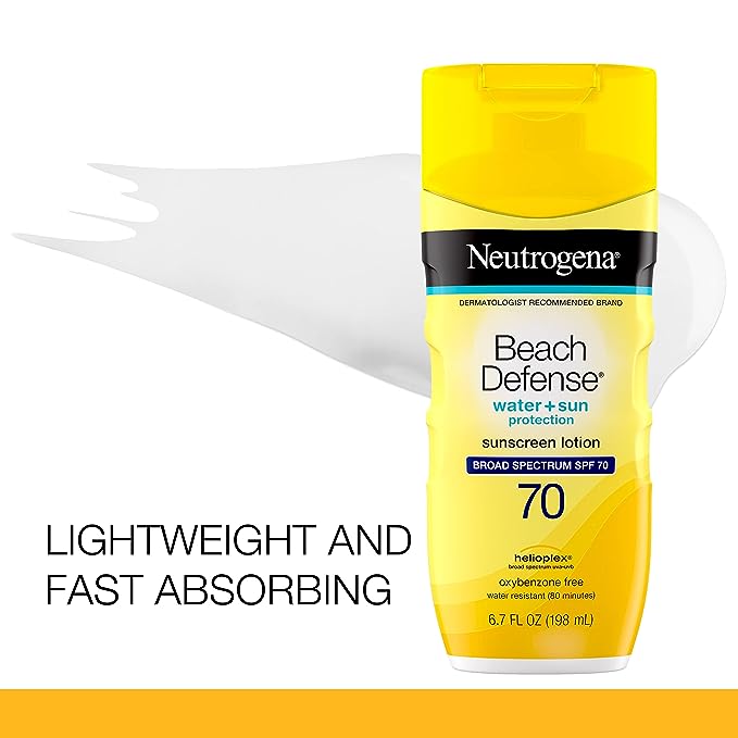 Neutrogena Beach Defense Water-Resistant Face & Body SPF 70 Sunscreen Lotion