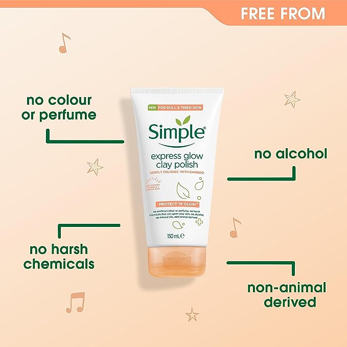 Simple Protect 'N' Glow facial wash with vitamin C and anti-oxidants