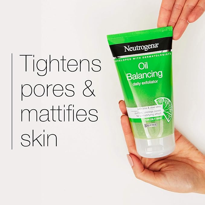 Neutrogena Oil Balancing daily exfoliator with lime & Aloe Vera