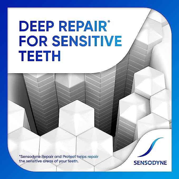 مەعجونی سپیکردنەوەی ددان چاککردنەوە و پاراستنی Sensodyne