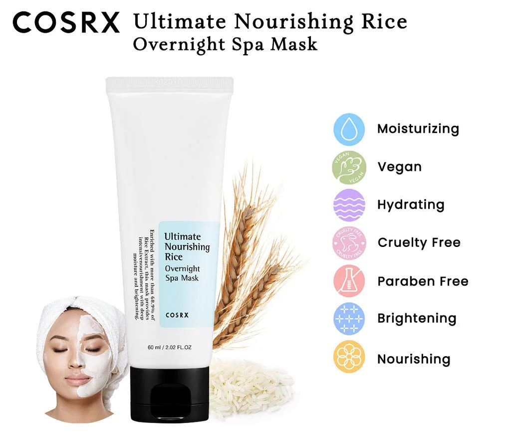 Cosrx Ultimate Nourishing Rice Overnight Spa Mask