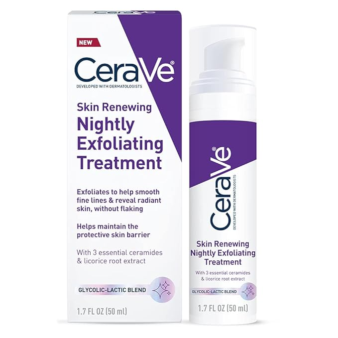 نوێکردنەوەی پێستی CeraVe چارەسەری قڵیشاندنی شەوانە