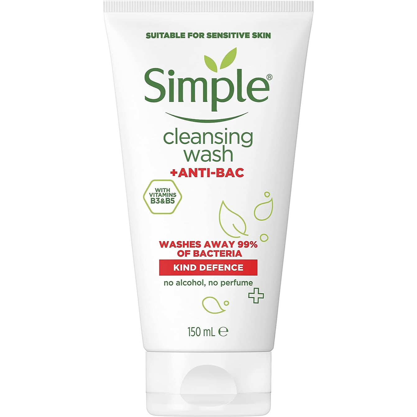 Simple Kind Defence +ANTI-BAC Cleansing Face Wash