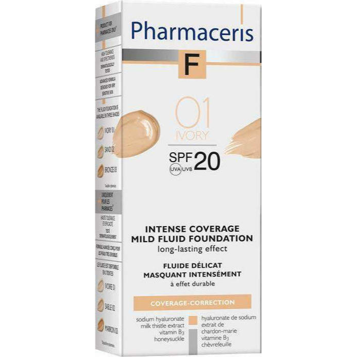 Intense Coverage Mild Fluid Foundation No. 01 Ivory