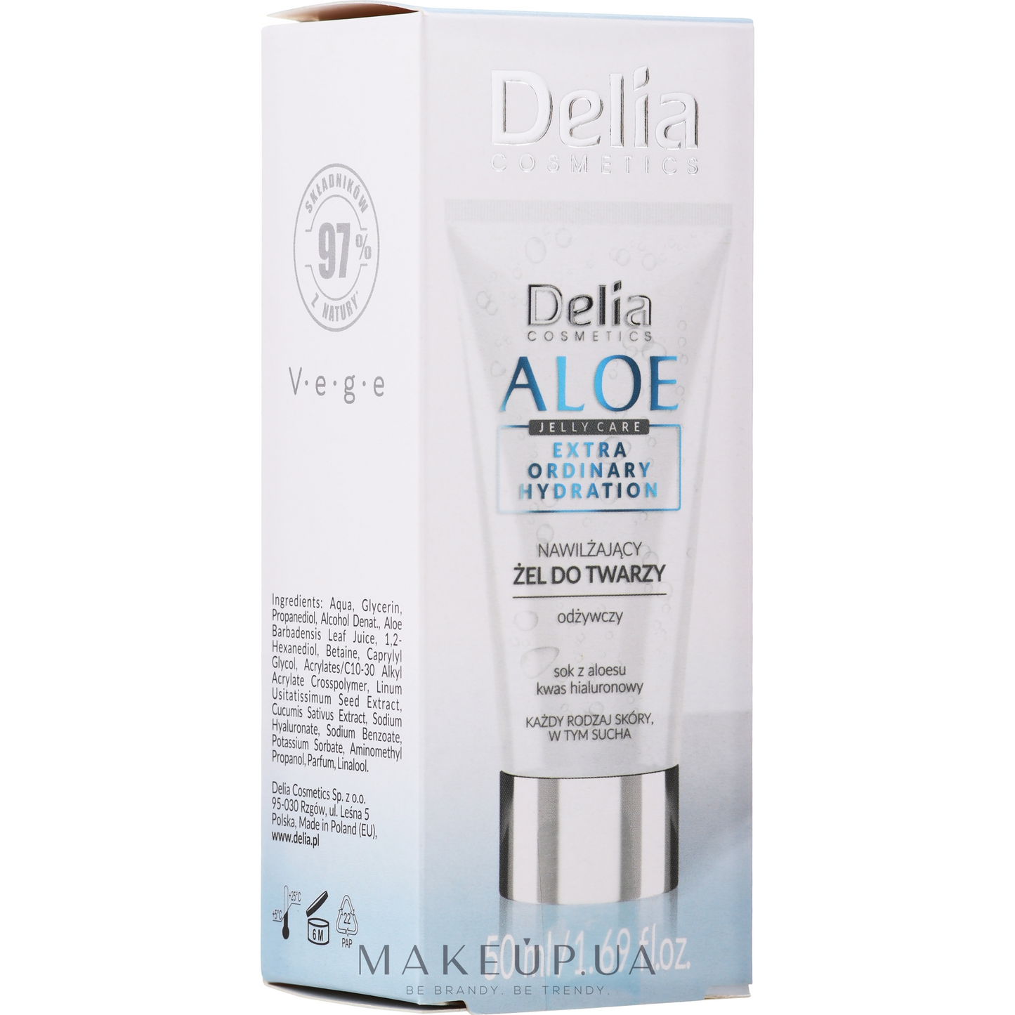 Delia Aloe Jelly Care جێڵی شێدارکەرەوەی دەموچاو 