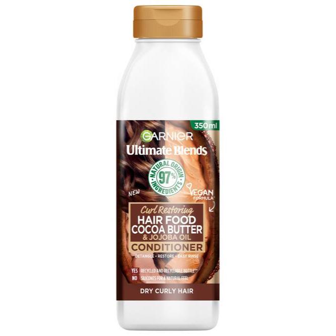 Garnier Ultra Doux Conditioner with Cocoa Butter for Dry Curly and Frizzy Hair