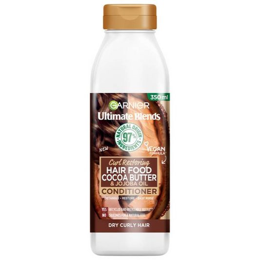 Garnier Ultra Doux Conditioner with Cocoa Butter for Dry Curly and Frizzy Hair