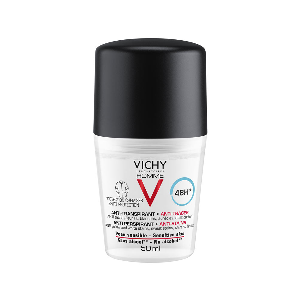 VICHY HOMME 48H Anti-Perspirant Anti-Stains Deodorant