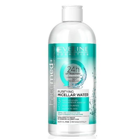 EVELINE Purifying Micellar Water 3 in 1 Combination Oily Skin