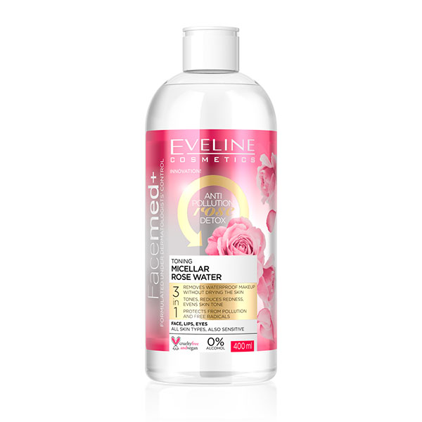 EVELINE  Facemed+ Toning Micellar Rose Water