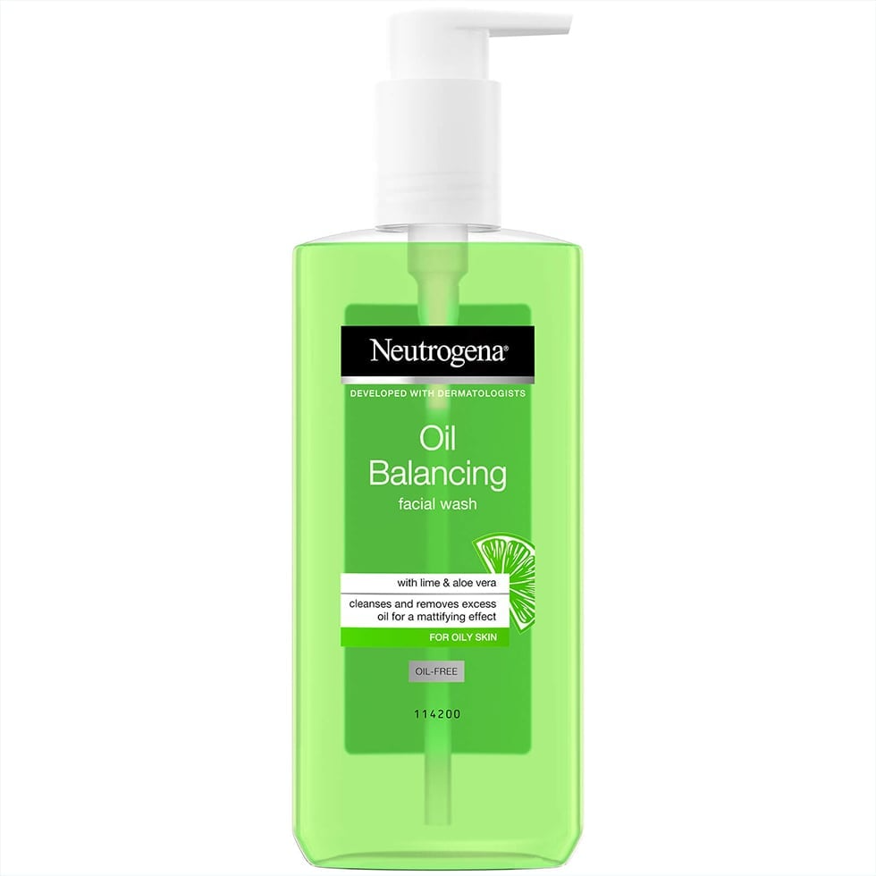 neutrogena Oil Balancing Face Wash for Oily Skin with Lime & Aloe Vera