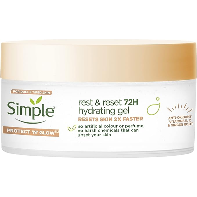 Simple Protect 'N' Glow Rest and Reset 72h Hydrating Gel