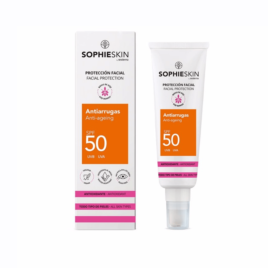 SOPHIESKIN دژە چرچ و لۆچی دژە خۆری دەموچاو SPF50