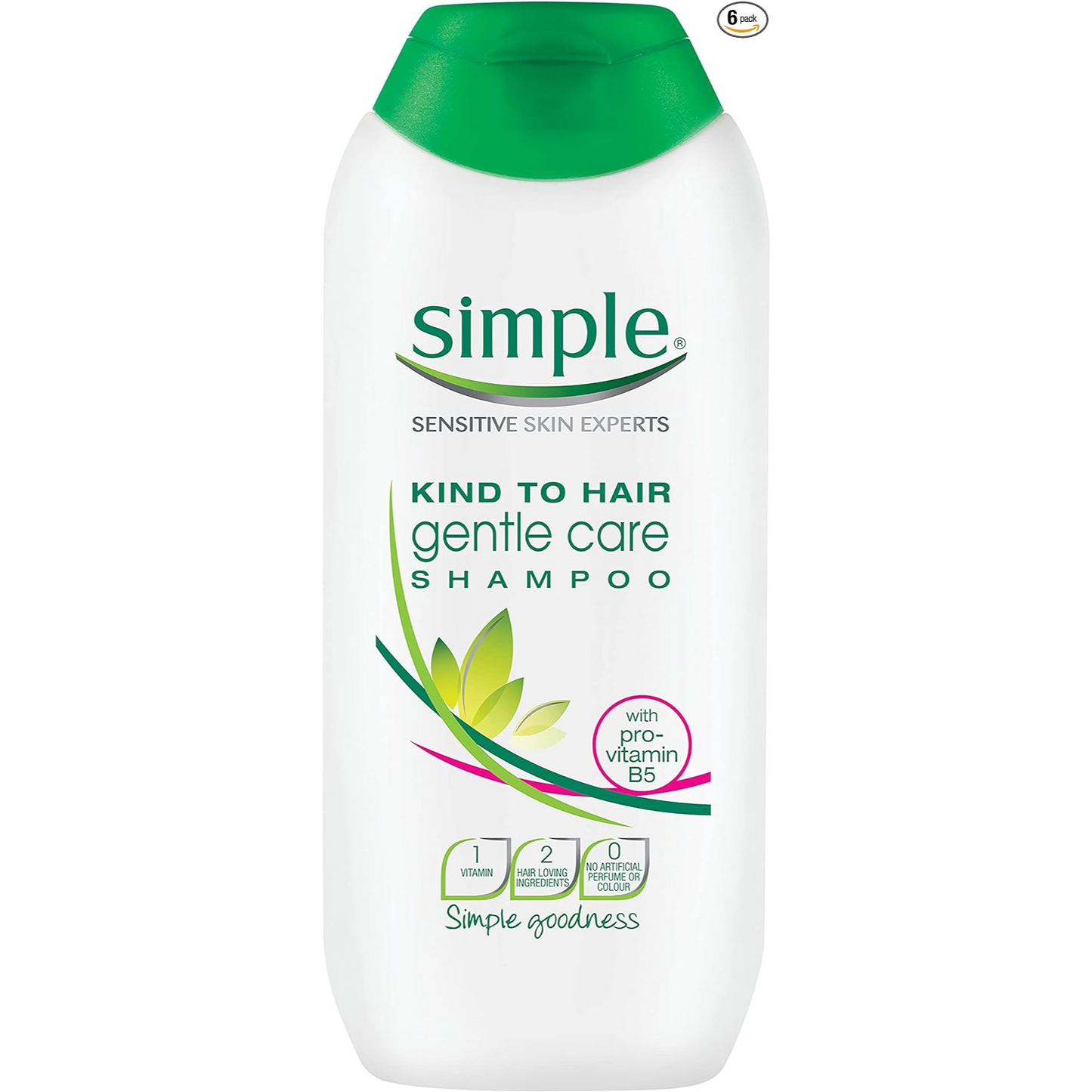 Simple Gentle Care with pro-vitamin B5 Shampoo for dry, sensitive scalp