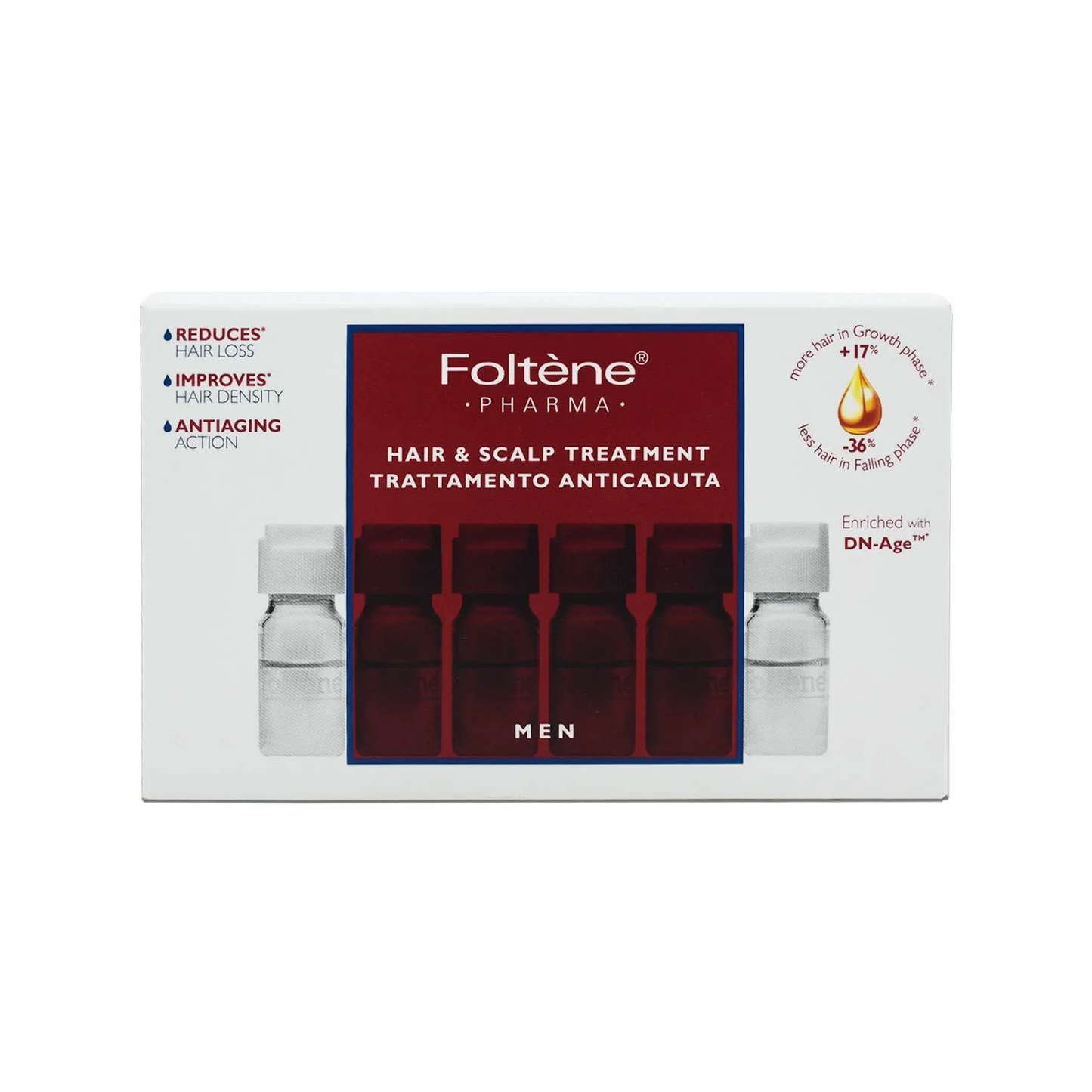 Foltene Men's Hair and Scalp Treatment - 12 Vials