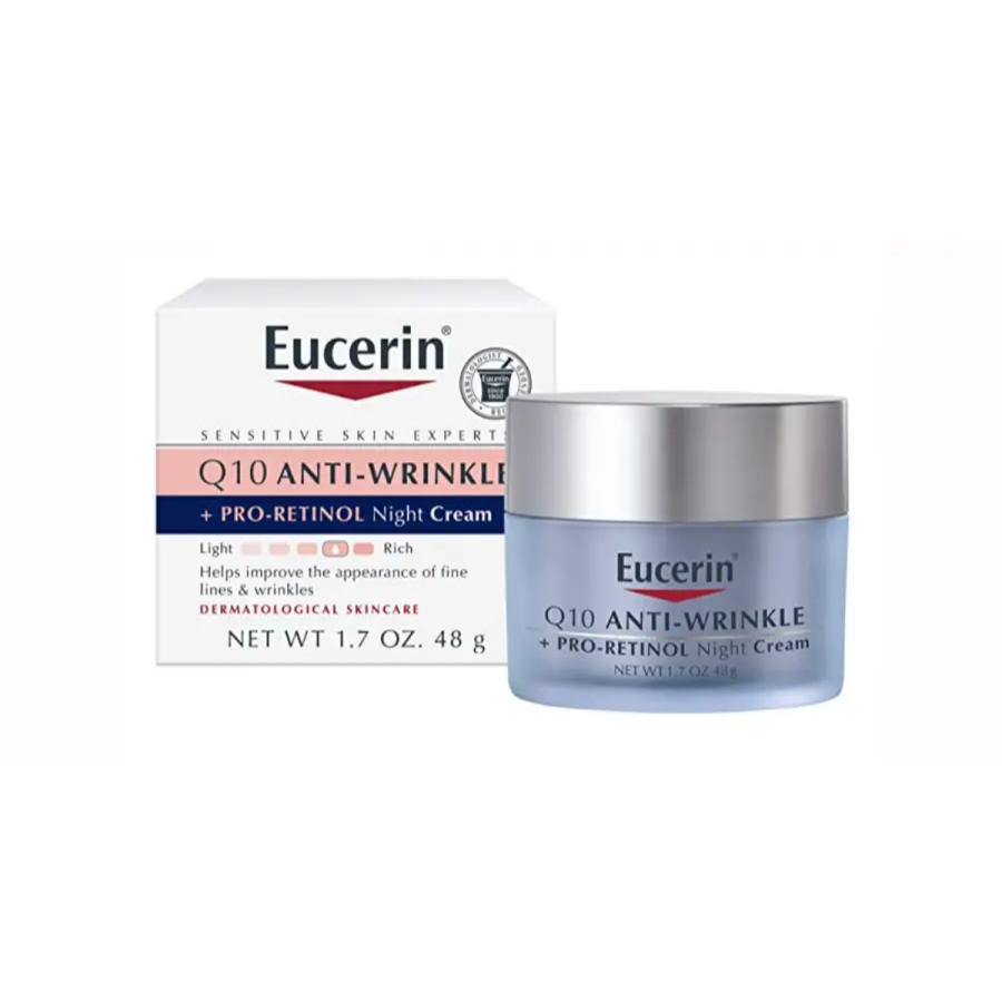 کرێمی شەوانە دژە چرچبوونی دەموچاوی Eucerin Q10