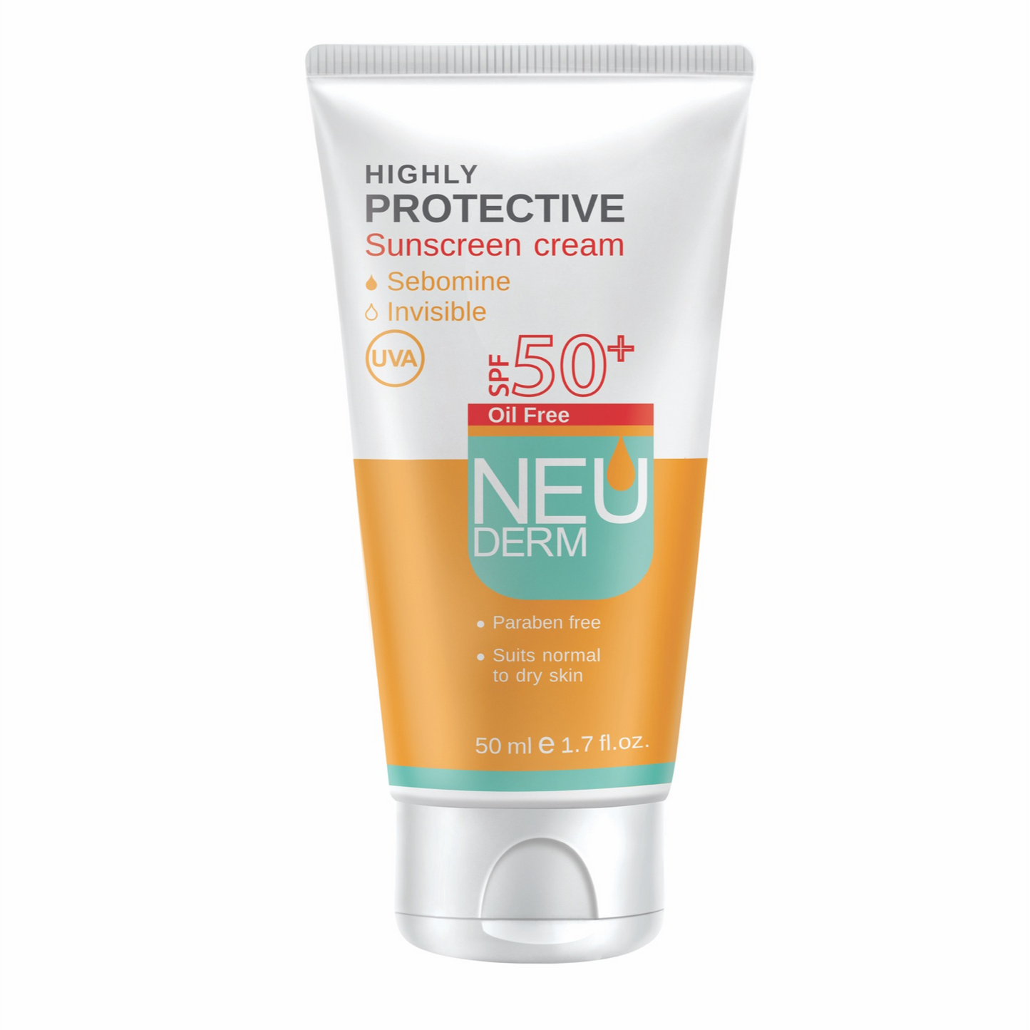 NEU DERM Highly Protective Sunscreen Cream (Invisible, Oil Free)