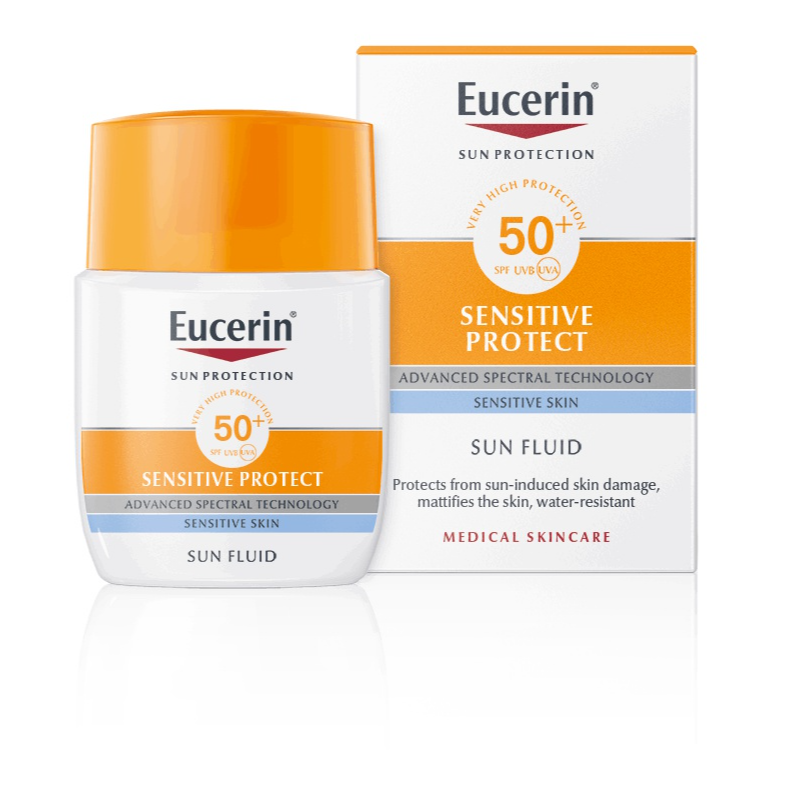 Eucerin Sensitive Protect Sun Fluid Mattifying SPF50