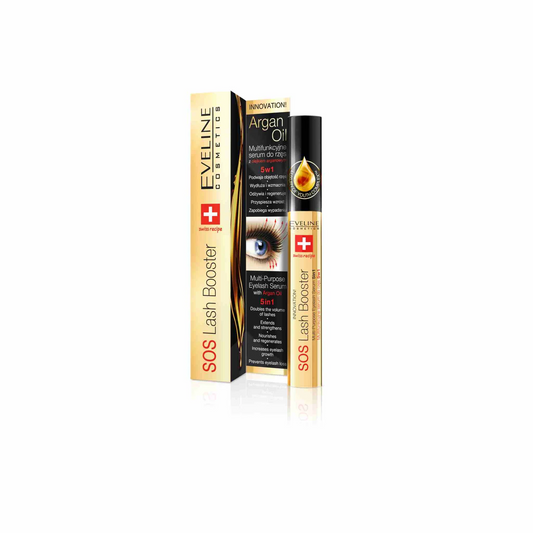 EVELINE SOS Lash Booster Multi-Purpose Eyelash Serum with Argan Oil