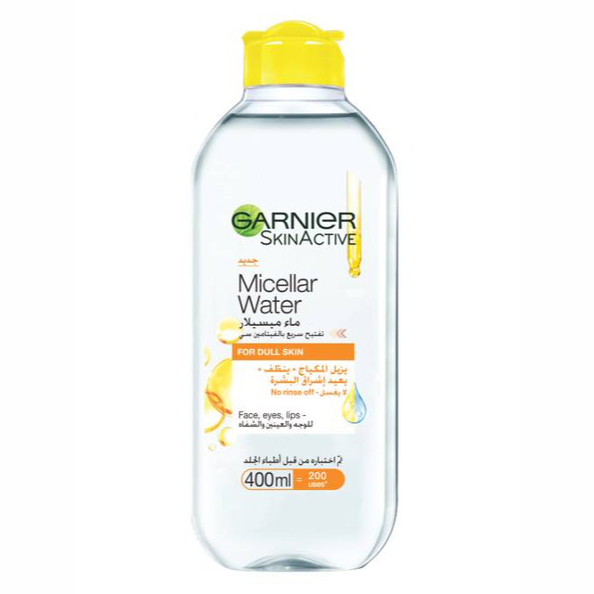 Garnier SkinActive Micellar ئاوی گەشاوە بە ڤیتامین سی