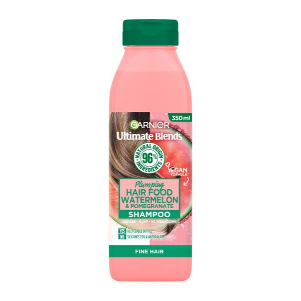 Garnier Ultimate Blends Plumping Hair Food Watermelon Shampoo for Fine Hair